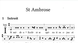 Introit and Communion for Sts Ambrose and Nicholas