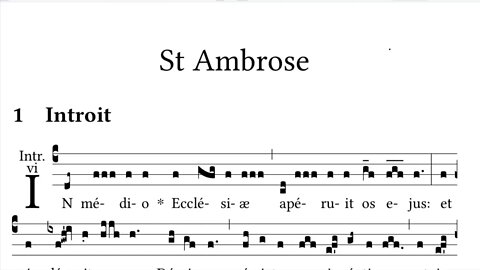 Introit and Communion for Sts Ambrose and Nicholas