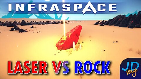 Space Laser Vs ROCK 🚜 InfraSpace Ep10 👷 New Player Guide, Tutorial, Walkthrough 🌍