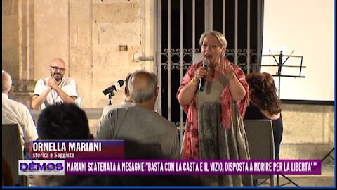 Ornella Mariani scatenata, il suo appello:"La libertà è sacra e va difesa con la vita".