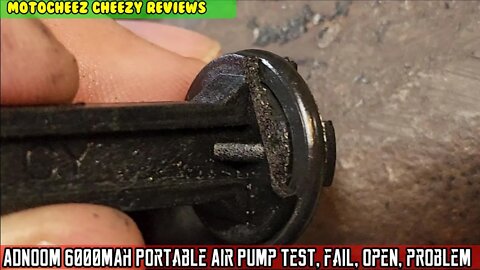 ADNOOM 6000mAh Battery Portable Air Pump Tire Inflator, test, FAIL, problem, whats inside, solution