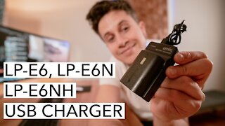 Canon LP-E6, LP-E6N und LP-E6NH USB charger | perfect for on the road and emergencies [4K]