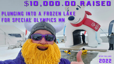 Plunging face first into a FROZEN LAKE in Minnesota! over $10,000.00 raised