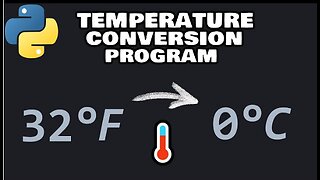 Python Program to Convert Temperature from Celsius to Fahrenheit and vice versa#100daysofpython