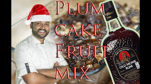 How to make plum cake fruit mix (malayalam)