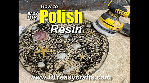 Easily Polish Resin with an Orbital Sander: DIY Resin Polishing Guide by DIYeasycrafts