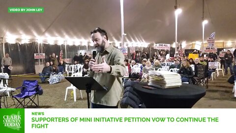 Supporters of mini initiative petition vow to continue the fight