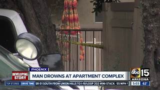 Police: Man drowned in pool at Phoenix apartment complex after drinking heavily