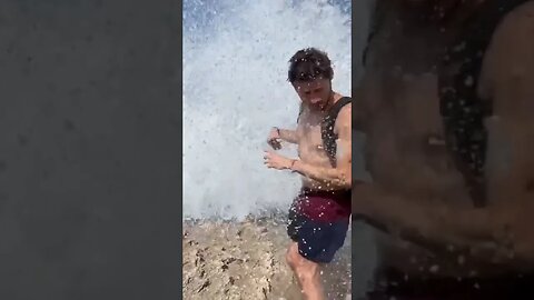 Drenched by Water Blast