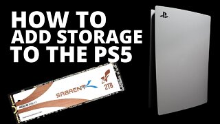 adding storage to the Sony PS5