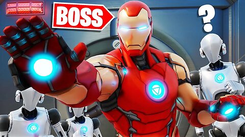 I Pretended I'm BOSS Iron Man in Fortnite