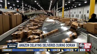 Amazon delaying deliveries during Dorian