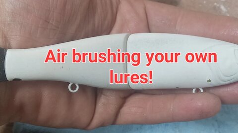 Air brushing your own lures. #muskiefishing #airbrush #howto