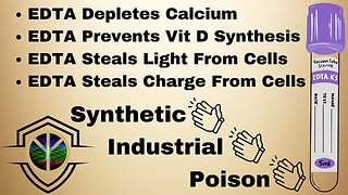 Synthetic Industrial Poison EDTA Steals Your Life Force