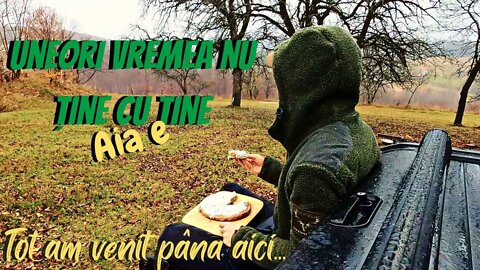 A început să ningă până am terminat eu mâncarea...AIA E !