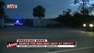 Manhunt underway for gunman who shot at Collier County deputy