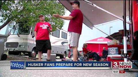 Husker fans get ready for Saturday night's game
