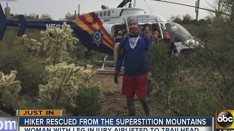 Hikers rescued off Superstition Mountains