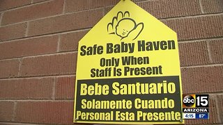 Newborn infant left a Phoenix fire station