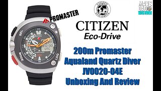 Unique! | Citizen Eco-Drive Promaster 200m Aqualand Quartz Diver JV0020-04E Unbox & Review