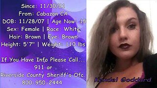 #Missing #Anniversary | Kendel Goddard | 11/30/2021