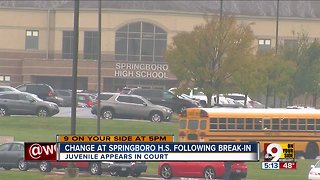 Springboro High student stole key, snuck into school