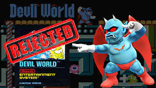 Rejected by Nintendo of America | I Play the Japanese NES game, Devil World | gogamego