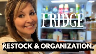 New! Fridge Restock & Organization | Clean with me! What’s in My Fridge | 2022 October