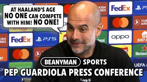 'At Haaland's age NO ONE can compete with him! NO ONE!' | Man City v FC Copenhagen | Pep Guardiola