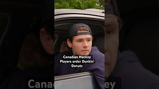 Canadian Hockey Players Order Dunkin’ Donuts #shorts #comedy #hockey