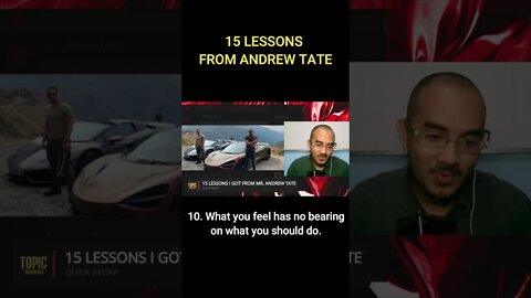 15 LESSONS FROM ANDREW TATE