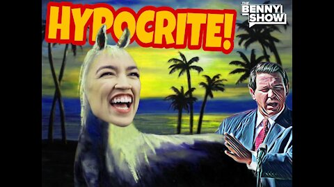 AOC VACATIONING In Florida Attacks DeSantis | Ron Just SHIPPED Her To CUBA