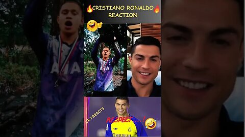 RONALDO REACTION VIDEO 😂😂😂 #shorts #ronaldo #football #messi #nymar