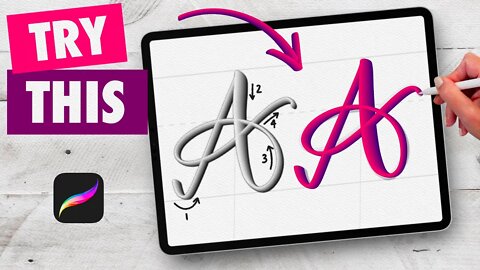 Feeling stuck with your iPad Lettering progress? Try this!