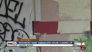 Neighbors want graffiti cleaned up