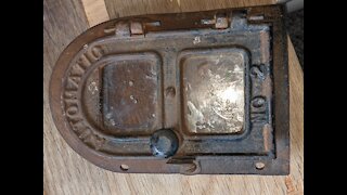 Automatic #2 antique cast iron door
