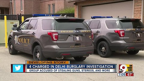 Police arrest 4 in Delhi Township burglary investigation