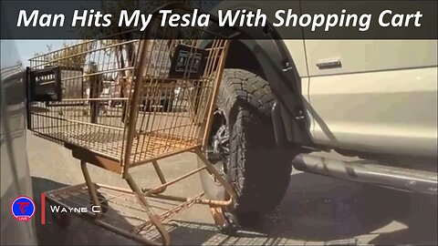 Man Hits My Tesla With Shopping Cart Caught on Tesla Sentry Mode | Teslcam Live