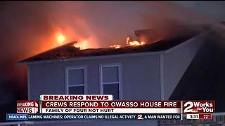 Owasso home fire possibly started by lightning strike