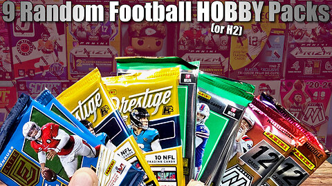9 RANDOM FOOTBALL CARD HOBBY PACKS | Just a Fun Rip to Cure the Monday Blues - Football Cards