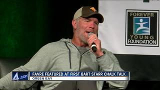 Brett Favre back in Green Bay for Bart Starr Jr.'s Chalk Talk
