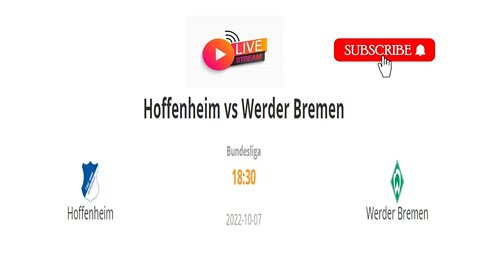 Hoffenheim vs Werder Bremen: Live stream Bundesliga