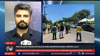 URGENTE PGR rejeita pedido de multa para manifestantes que protestos contra Lula