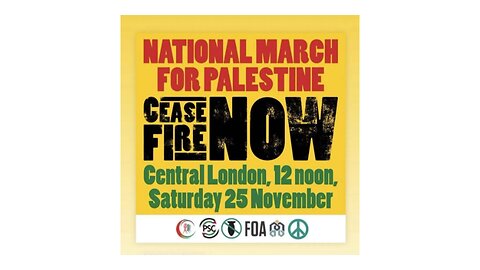 National March For Palestine London 25th November 2023