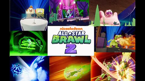 Nickelodeon All Star Brawl 2 - All Characters Ultimate Smash Attacks