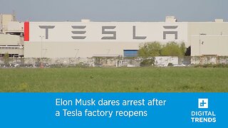 Elon Musk dares arrest after a Tesla factory reopens