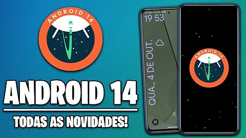ANDROID 14 OFICIAL! | TODAS AS NOVIDADES | WALLPAPER COM AI, NOVA TELA DE BLOQUEIO E MUITO MAIS!