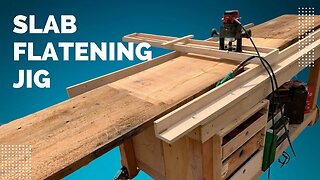 30min DIY Slab Flattening Router Sled with 1/2 sheet of Plywood.