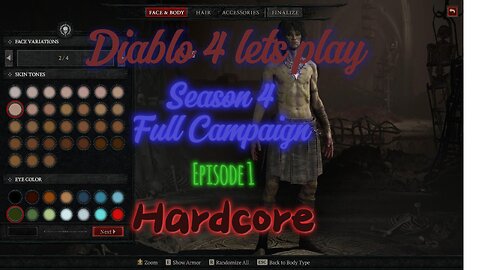 Diablo 4 Lets play Full Campaign Season 4 Episode 1