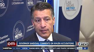 Gov. Brian Sandoval comments on Ruben Kihuen situation